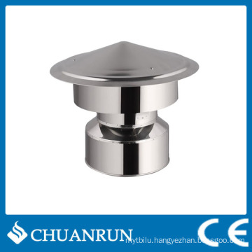 Stainless Double Wall Pipe Rain Cap for Pellet Stoves